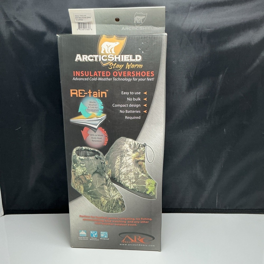 Arctic Shield Camo Boot Insulators X-Large Realtree Camouflage